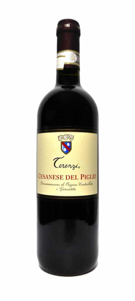 Bottiglia di vino Cesanese del Piglio Terenzi